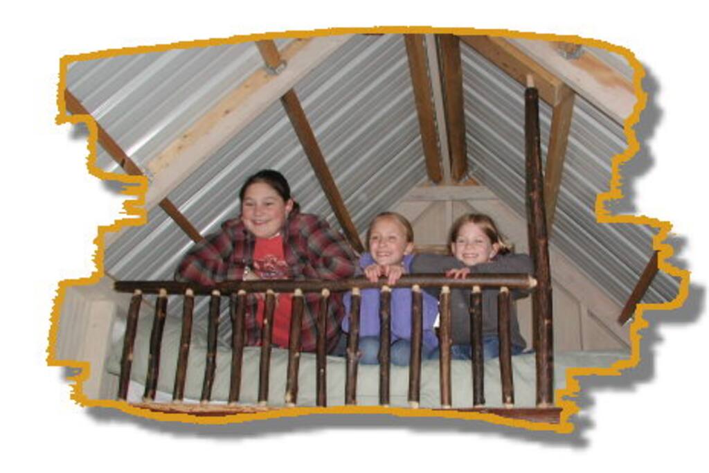 Kids love staying on the top bunk