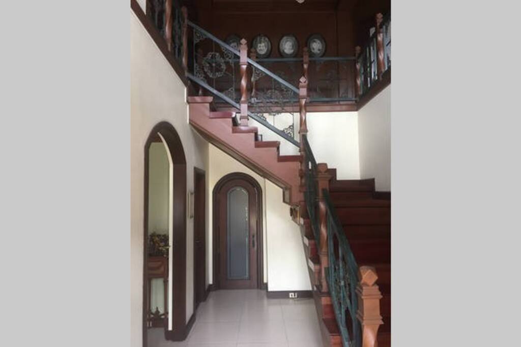Step into the main entrance's foyer.