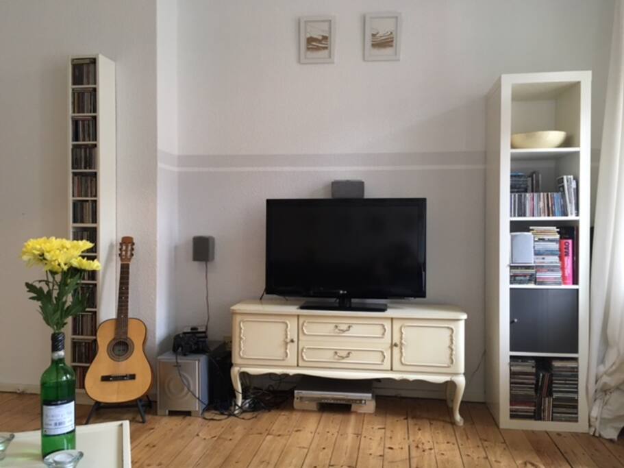 TV and Playstation 2 for rainy-days