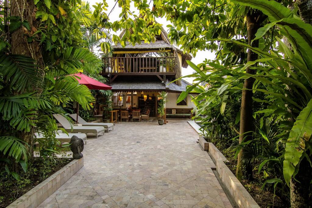 Entry to the villa