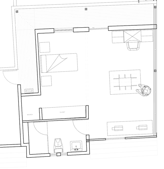 Planta arquitectónica del espacio