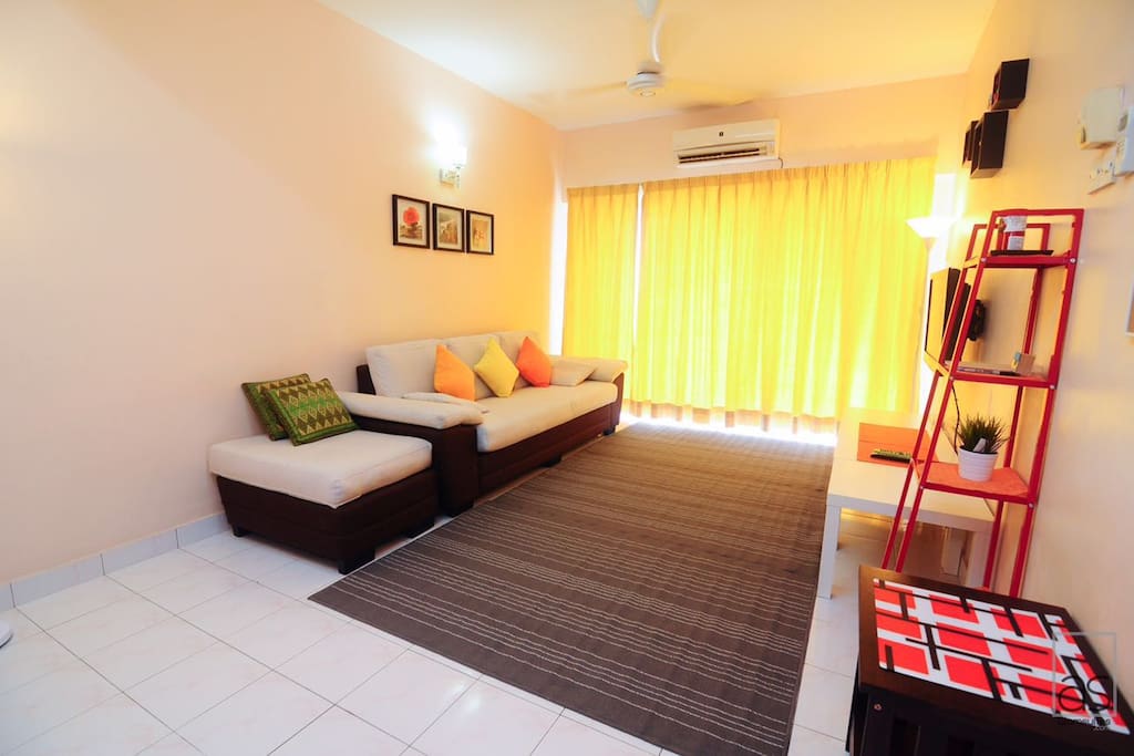 Living room and sliding door