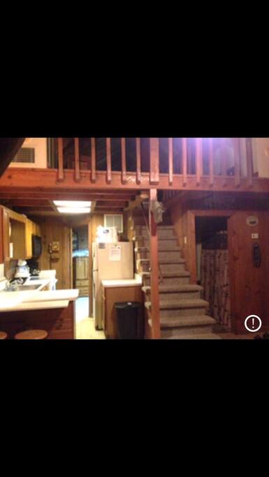 View from inside screened porch area.
