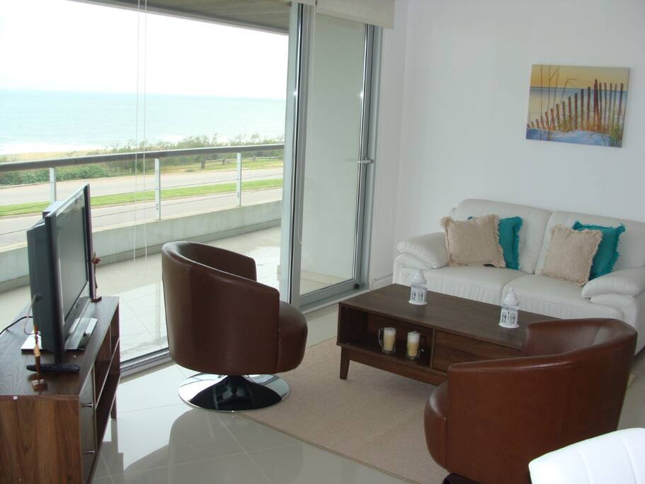 Living room with ocean view