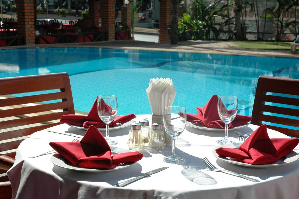 Pool side restaurant