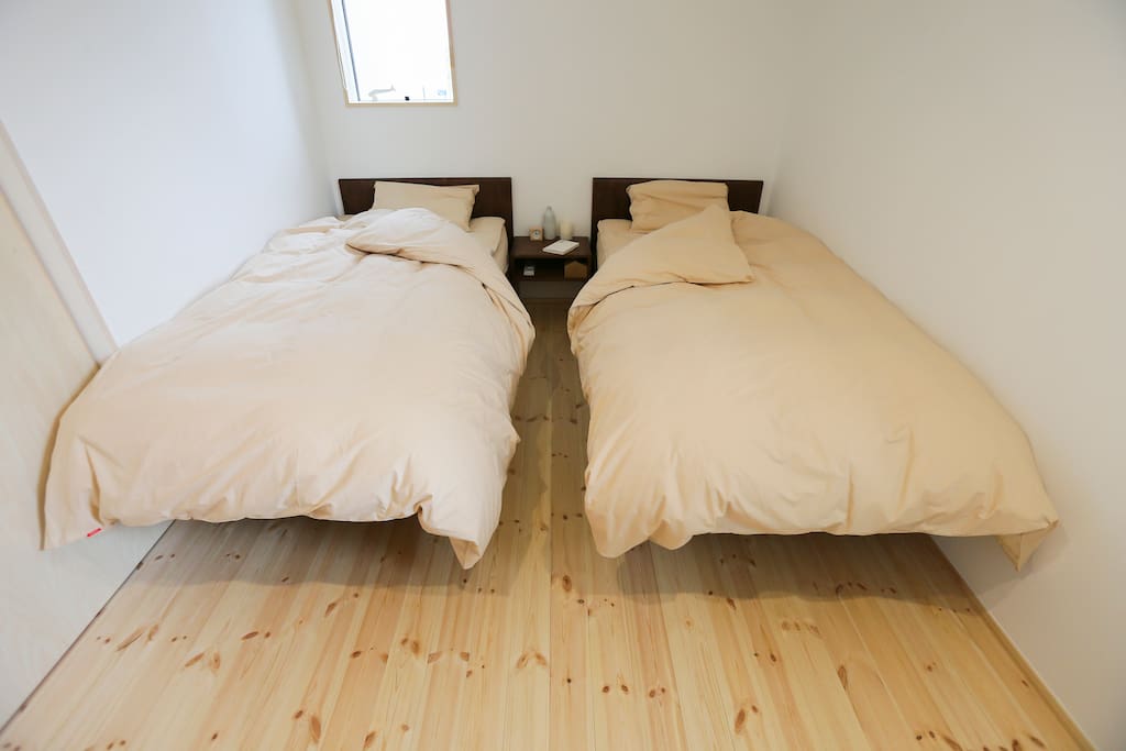 Two comfortable single beds
