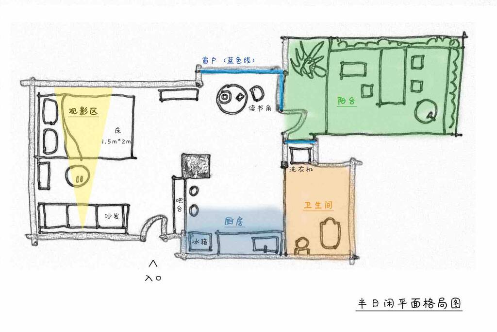您在照片看到的,我们的阳台区域是独立,无与人共用。但邻居也有阳台,阳台区域在视线上不是完全封闭