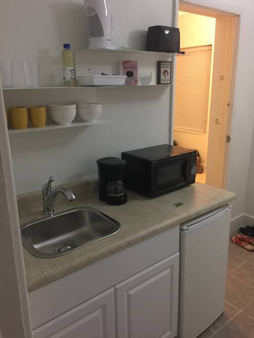 Nice kitchen counter with essentials