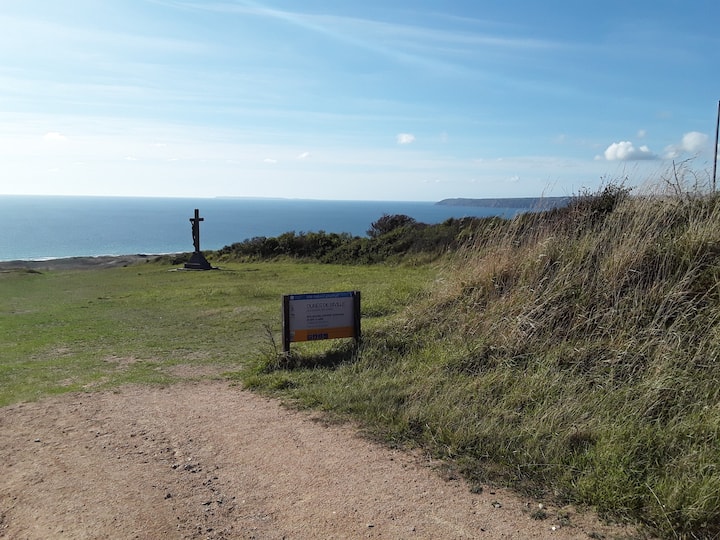 Location near dunes and the beach