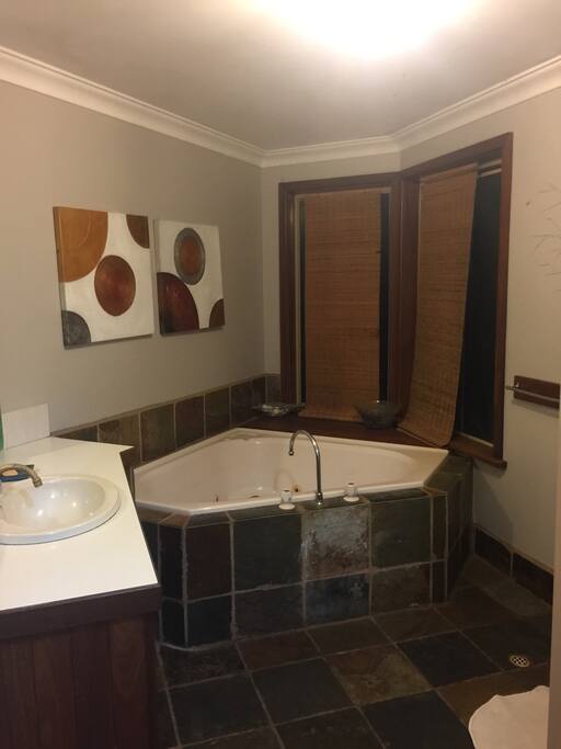 Bathroom, shower and spa on second floor
