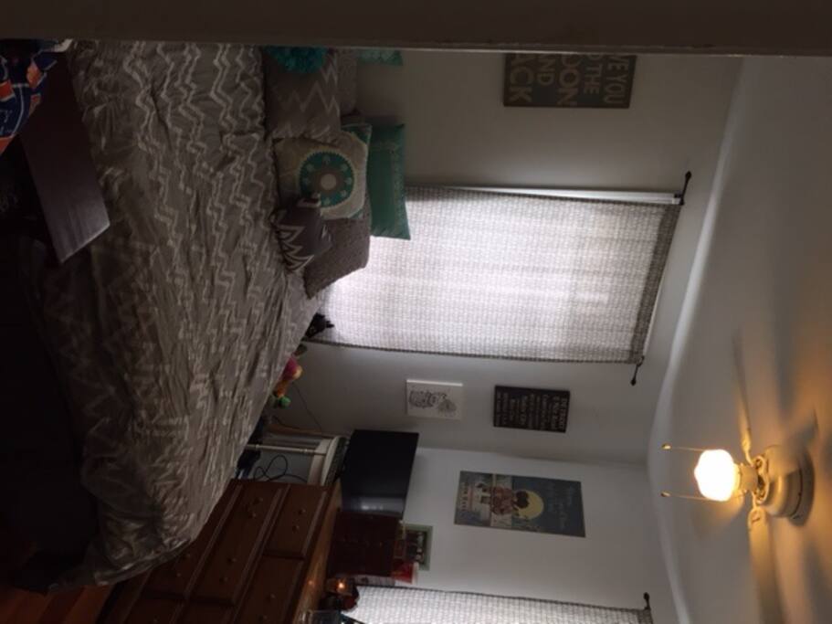 Master bedroom with king size bed