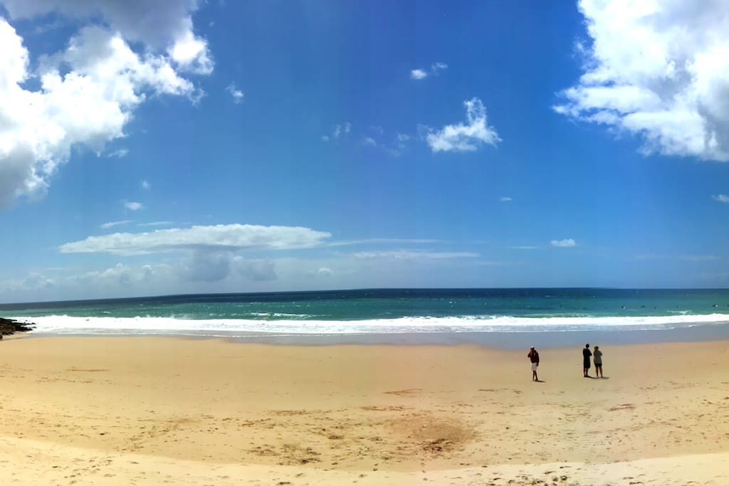 Panoramic view of the beach