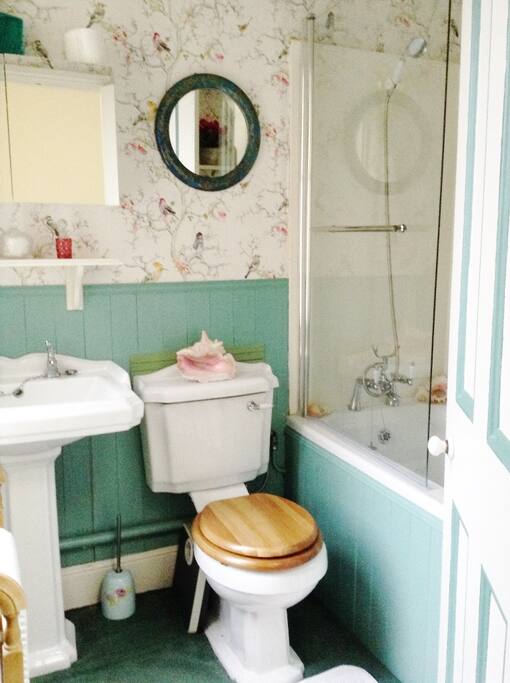 Bathroom with shower and bath
