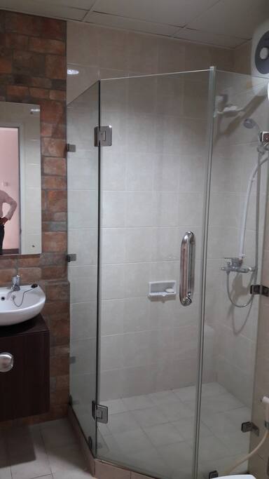 bathroom with water heater
