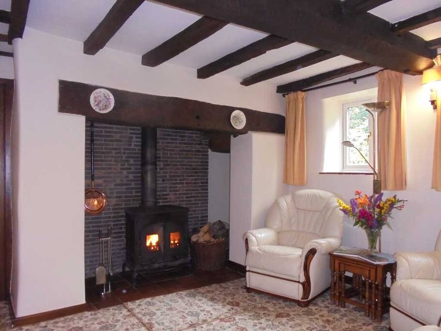 The snug with woodburner