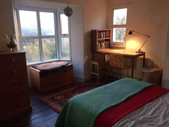 Large, sunny double room and small single