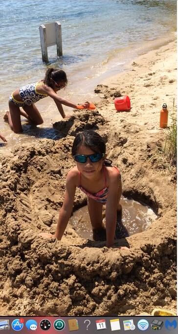 Builg a sand castle on your private beach