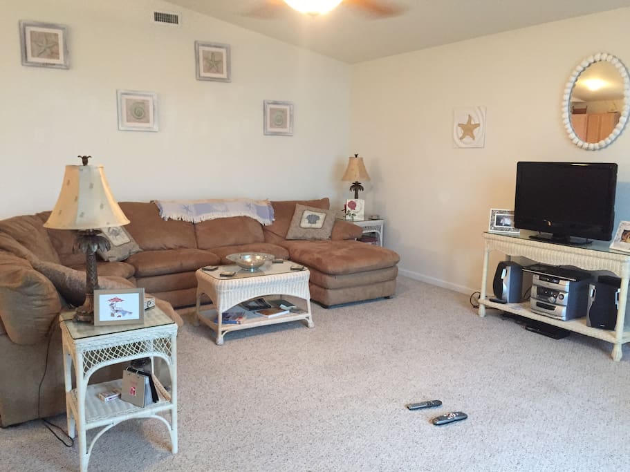 Lots of sofa room for the family.