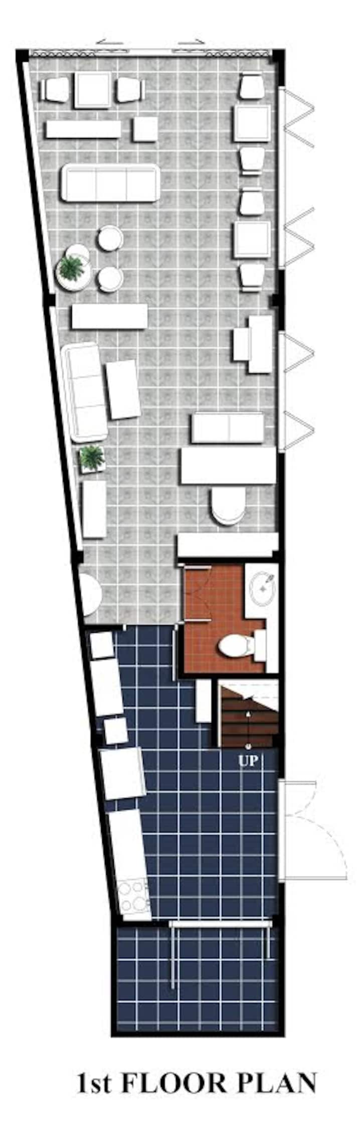 Heritage Shophouse in Yaowaraj, Bkk (room no.4/2)
