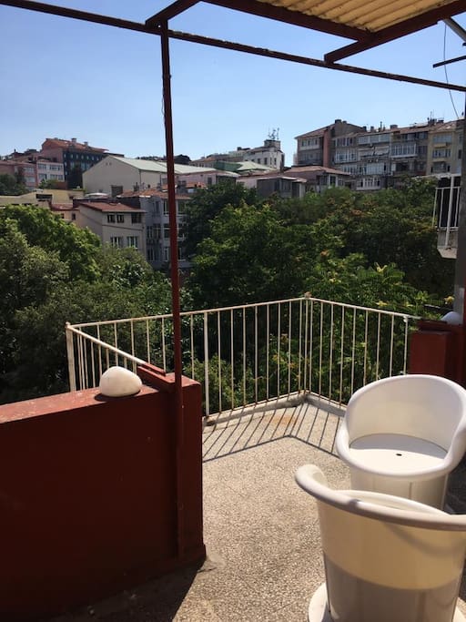 Rear terrace