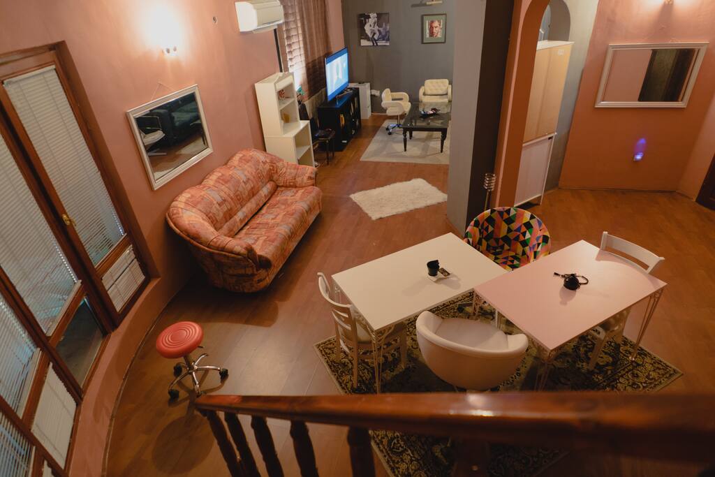 view from the stairs