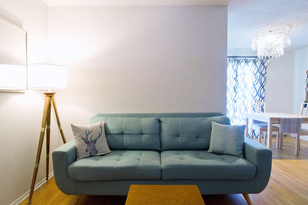Mid-century style living area