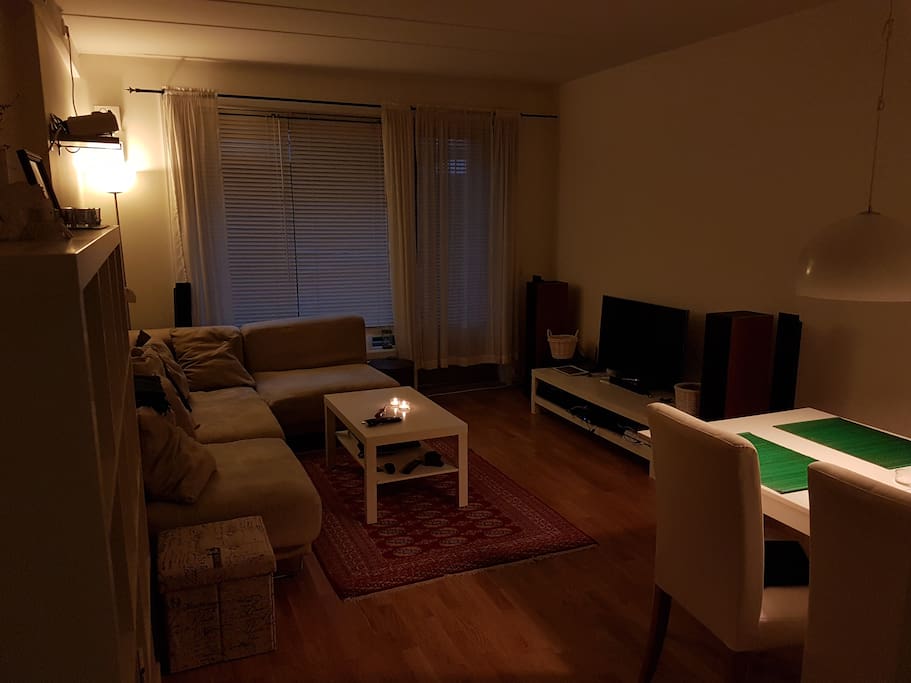 Livingroom with stereo and TV