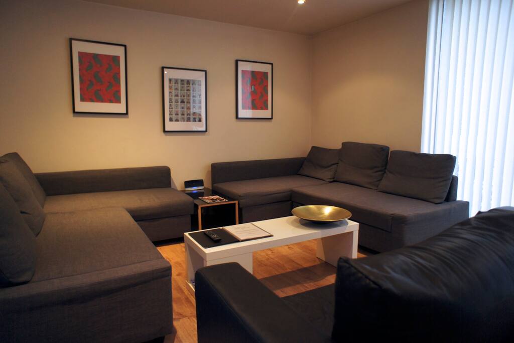 These are the two double sofa beds for the extra guests.