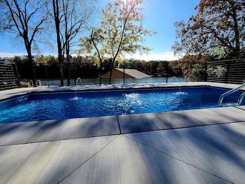 Huge Lakefront Home, steps from the water w/ pool!