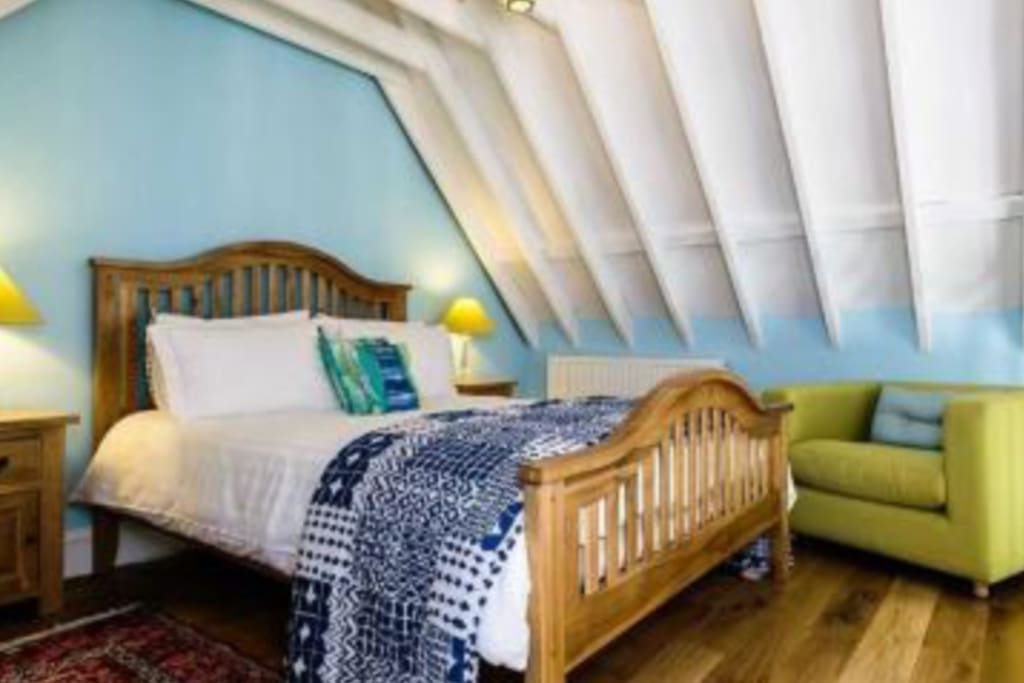 Bedroom area on first floor balcony