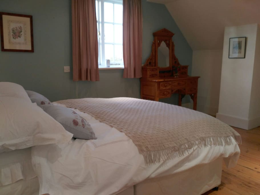With numerous pillows, warm blankets and a traditional dresser, I hope for you to make this your home from home during your stay.