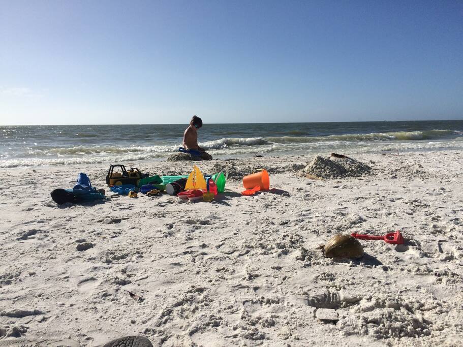Beach access is across the street. Note the white sand !