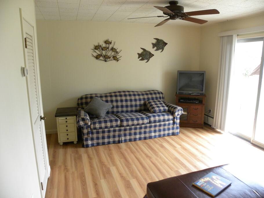 Family room w/ sleeper sofa