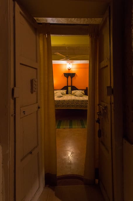 The entrance of the room!