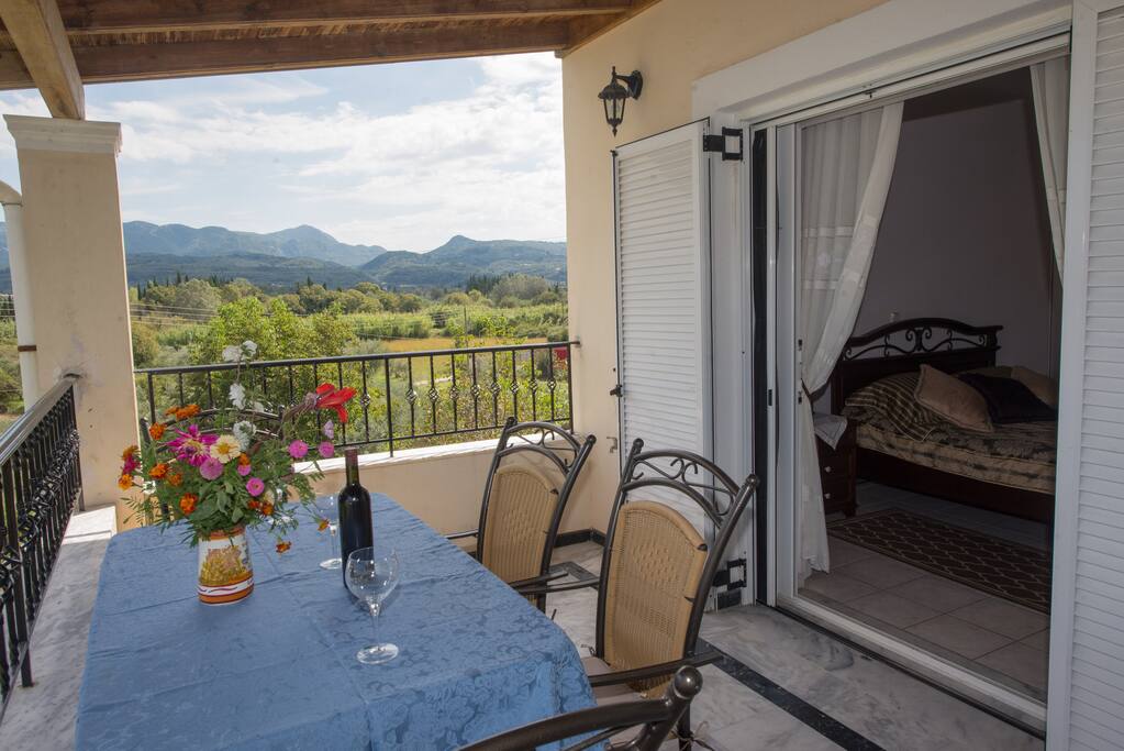 One of the two private balcony's