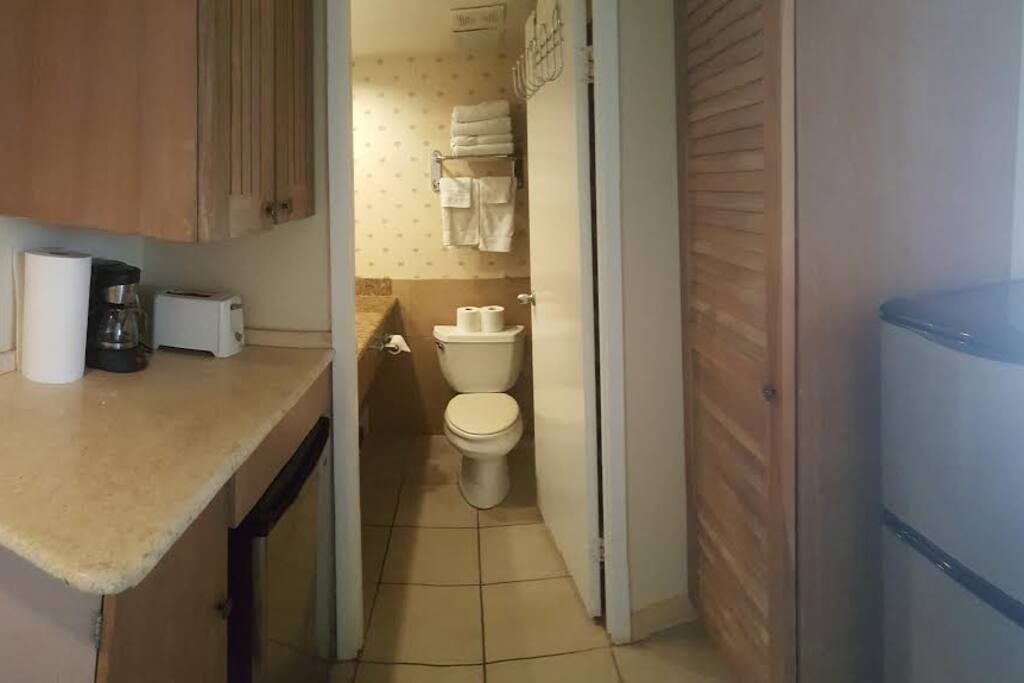 Microwave & Mini Fridge