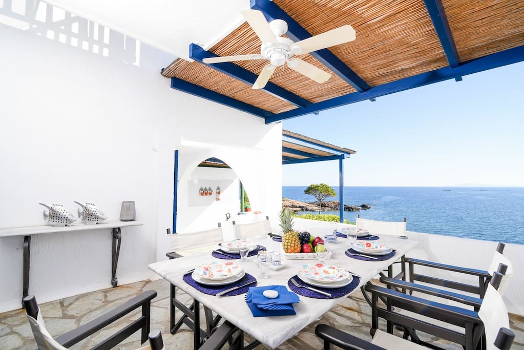 Dinning table on the terrace