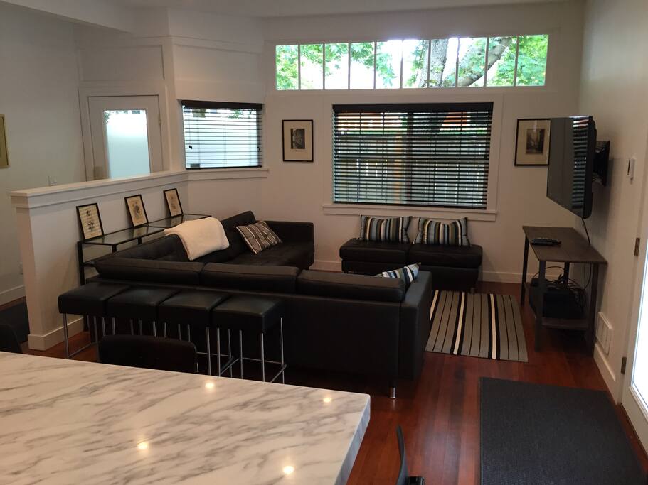 Open Living room and Kitchen