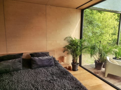 Popular Airbnb listing: Garden cottages Riverfront cabins Entire property in Stare Winogrady