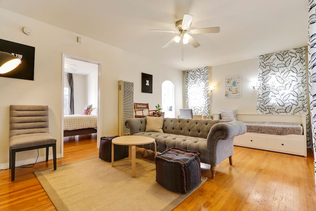 Spacious living room area