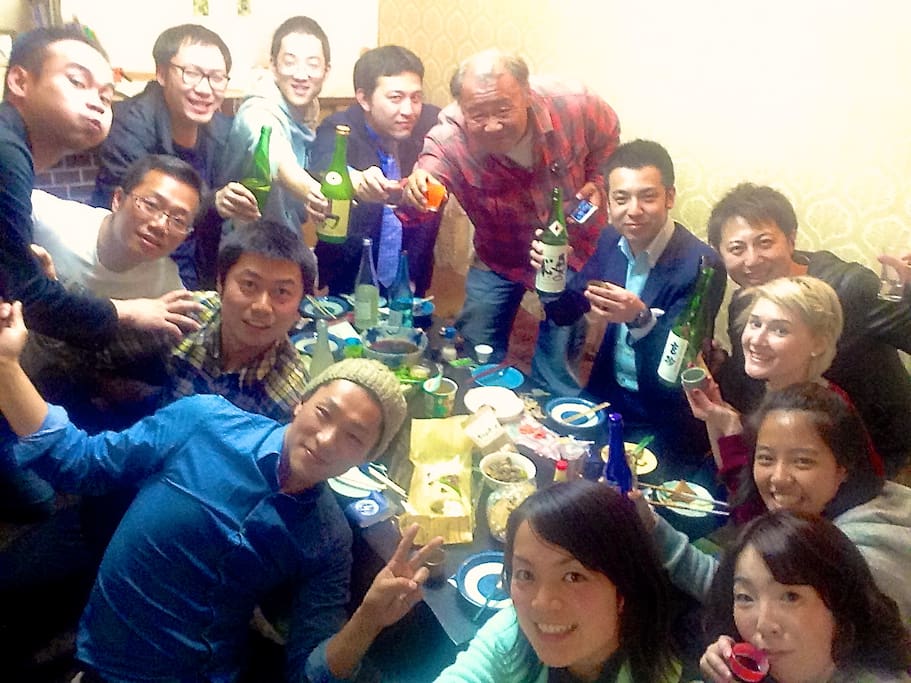 sometimes party with guests and local people :)