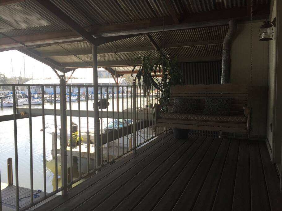 Balcony off of master bedroom.