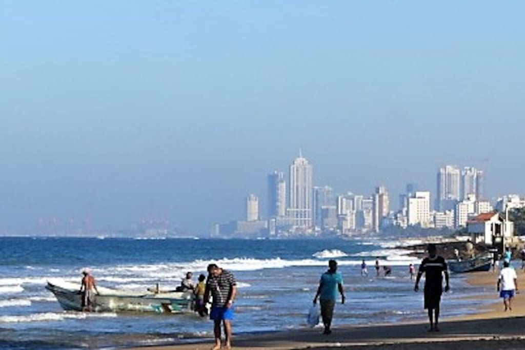 Sky line of Colombo as seen from Mt'Lavinia