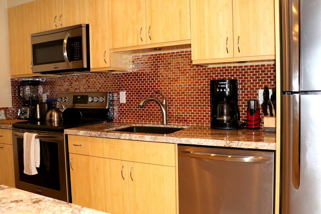 NEW KITCHEN WITH STAINLESS APPLIANCES