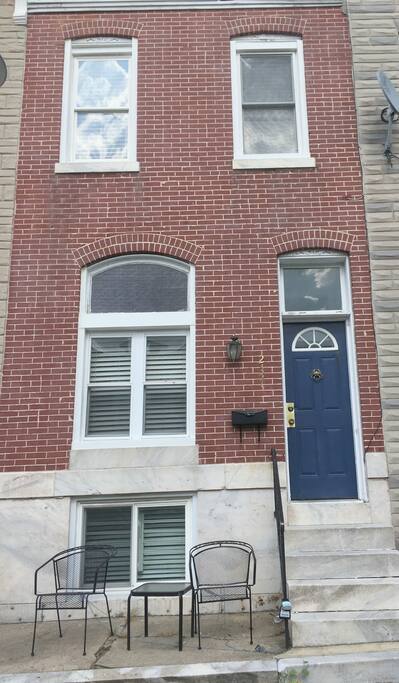 Front of rowhouse