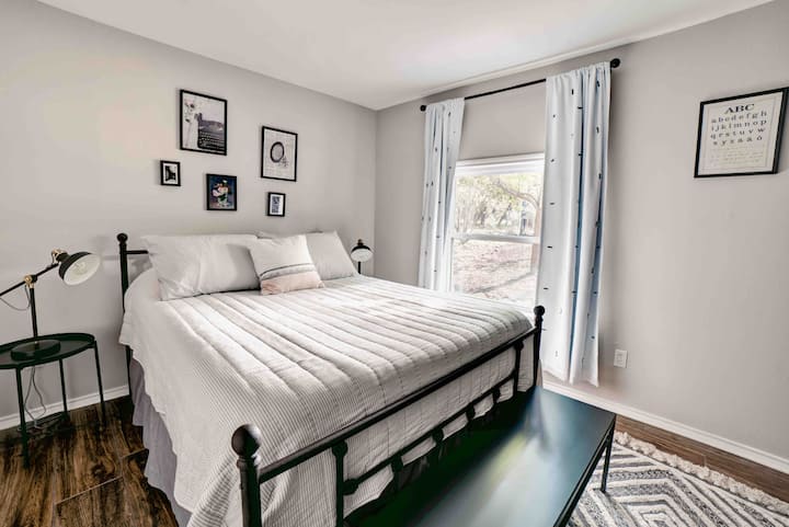 Bedroom three with queen bed