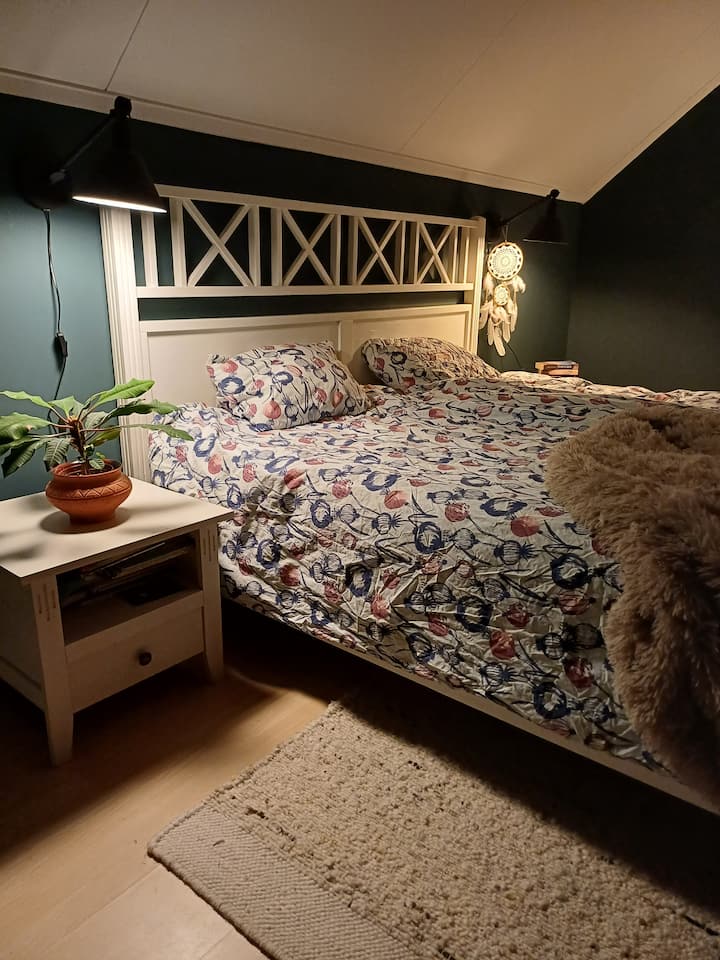 Chumba cha kulala kilicho na kitanda cha watu wawili