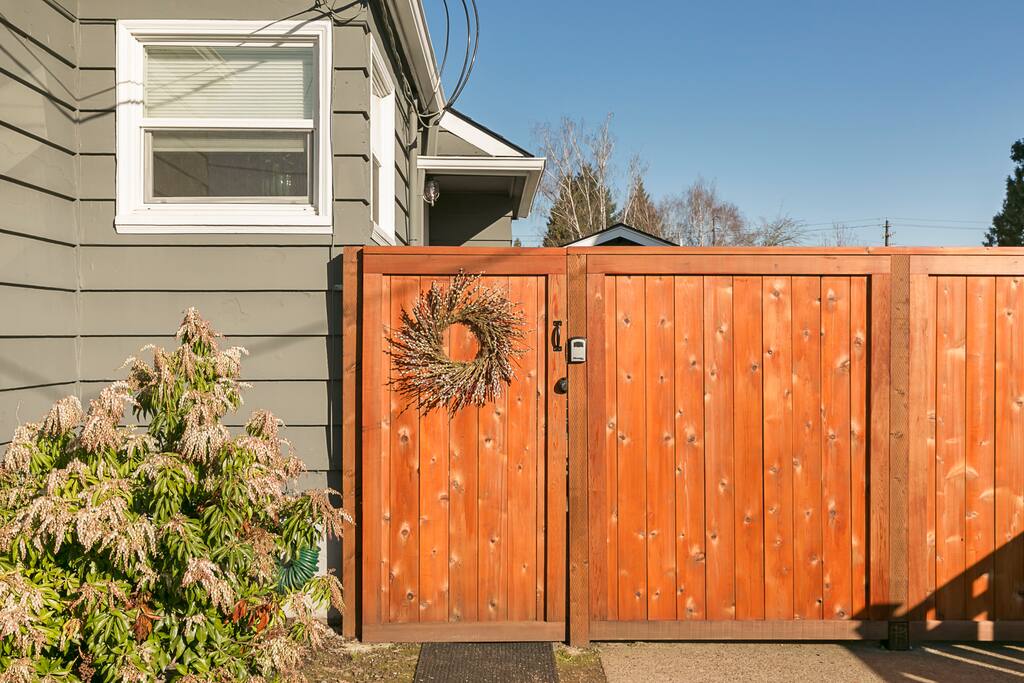 Private gated entrance