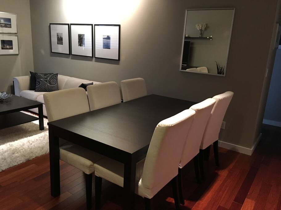 Dinning Area next to the kitchen and living room.