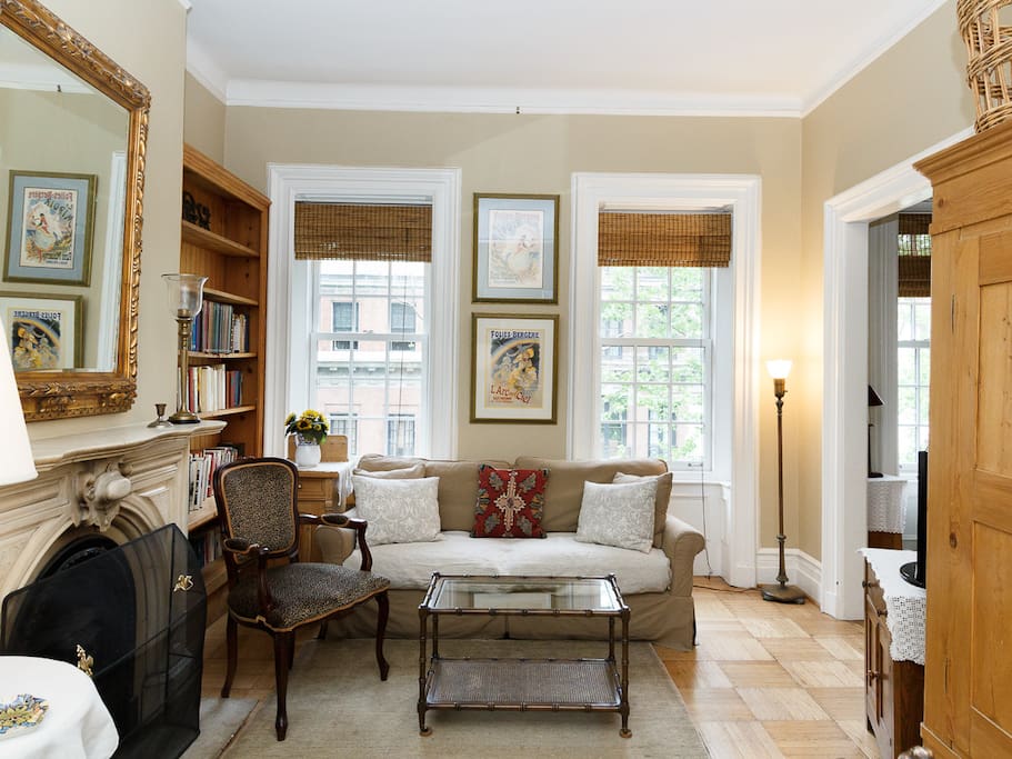 Street Facing Front Room w/Cozy Light Filled Sitting Area adjacent for Dining Area and Kitchen.